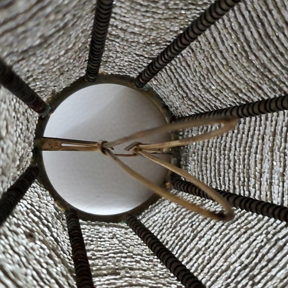 Brass beaded lamp shade - Picture 5 of 6